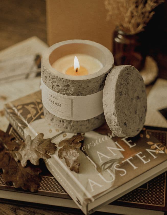 Brut Candle (Concrete)